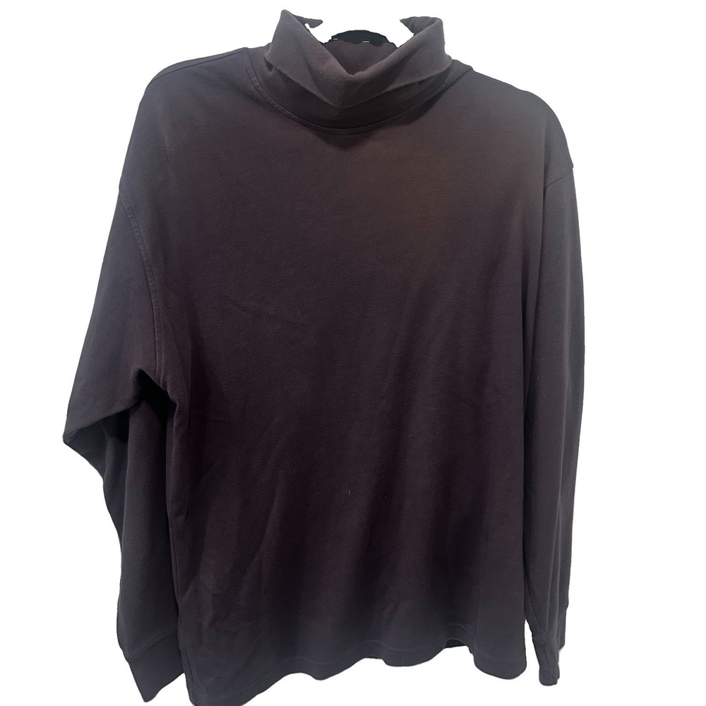 East Island Brown Men XL cotton Turtleneck Shirt
